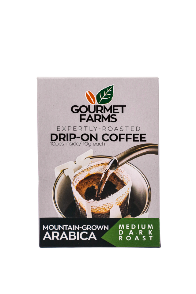 Gourmet Farms Expertly Roasted Drip-On Coffee (Mountain-grown Arabica)