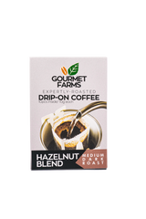 Gourmet Farms Expertly Roasted Drip-On Coffee (Hazelnut Blend)