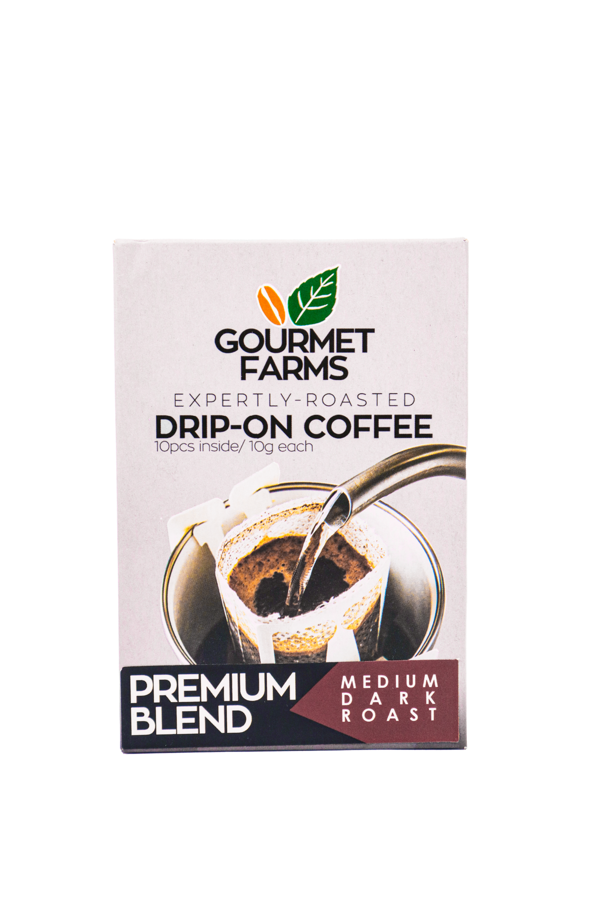 Gourmet Farms Expertly Roasted Drip-On Coffee (Premium Blend)