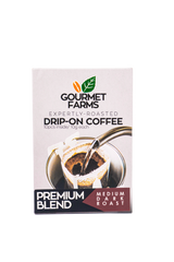 Gourmet Farms Expertly Roasted Drip-On Coffee (Premium Blend)